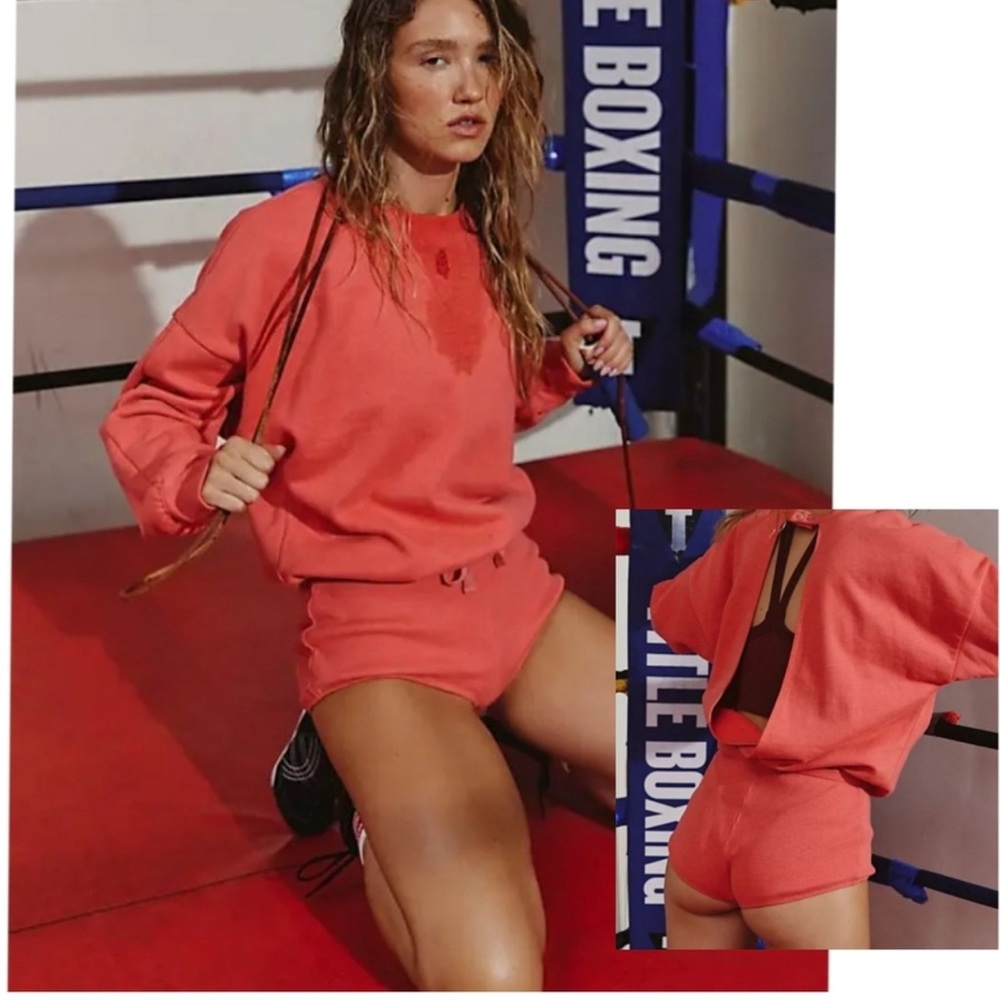 Free People Coral Jumpsuit